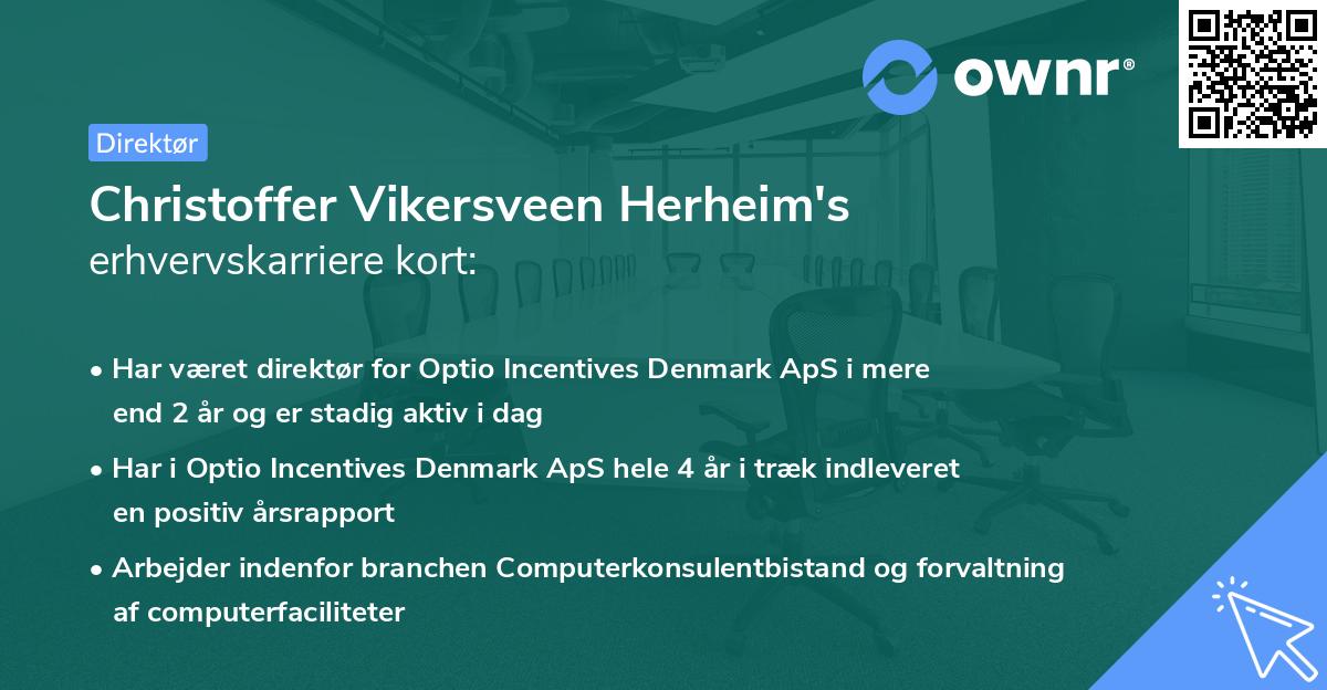 Christoffer Vikersveen Herheim's erhvervskarriere kort