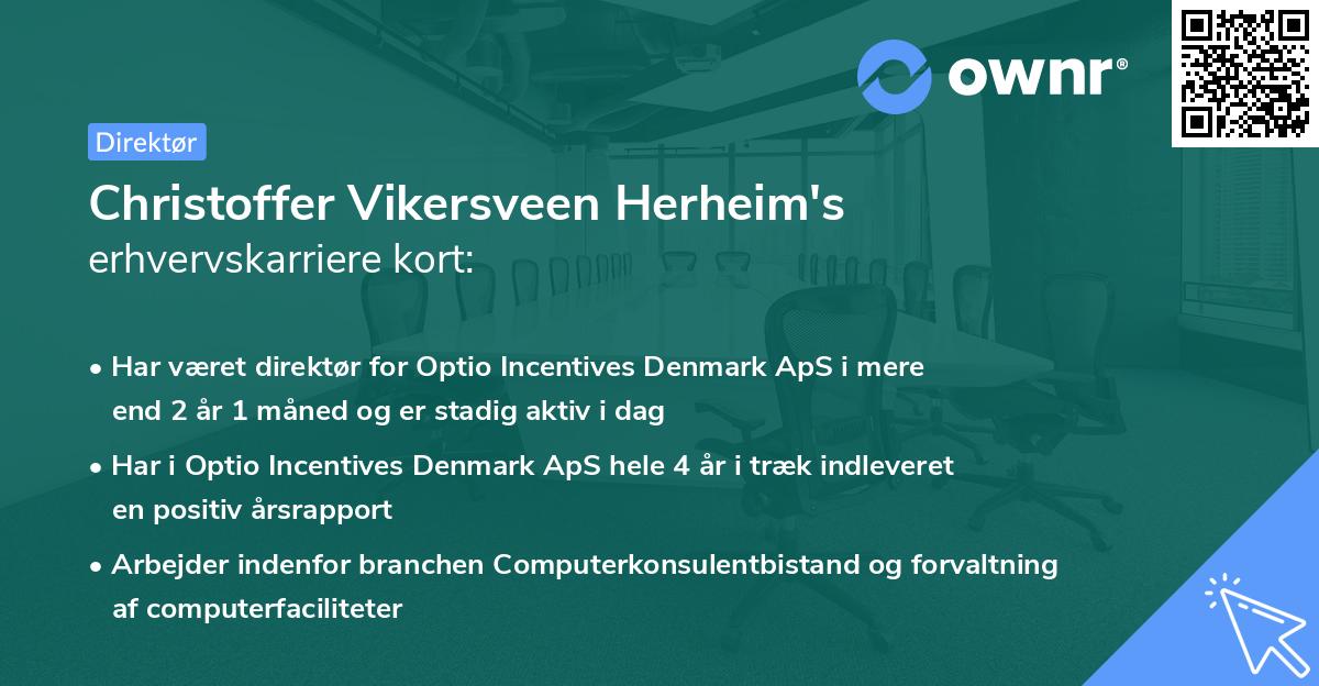 Christoffer Vikersveen Herheim's erhvervskarriere kort