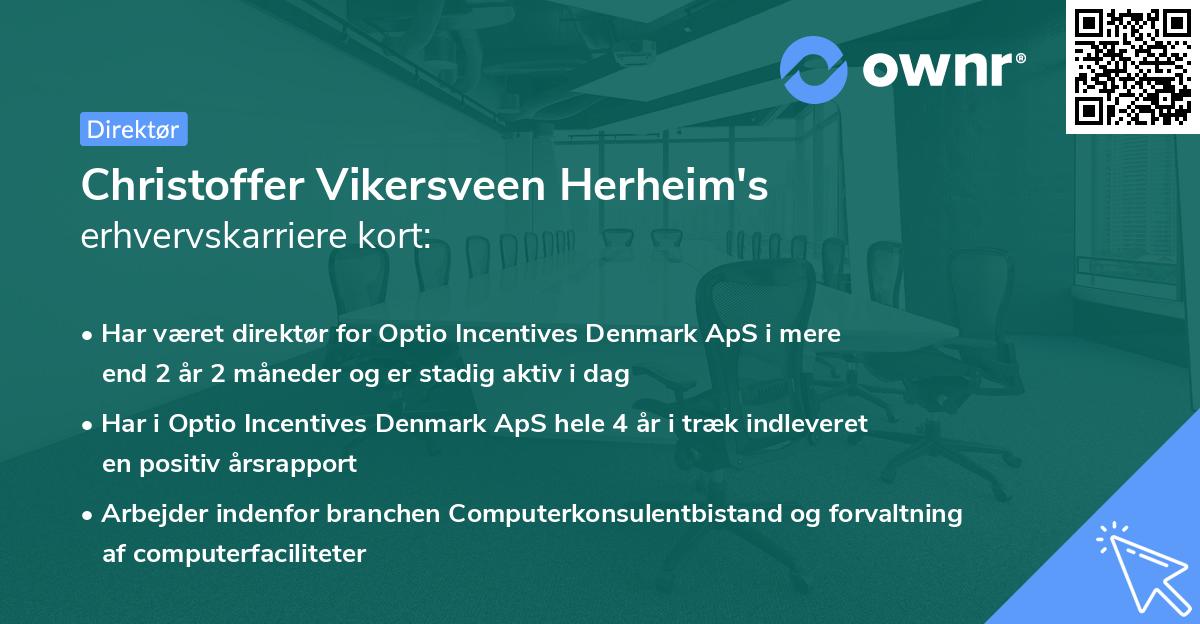 Christoffer Vikersveen Herheim's erhvervskarriere kort