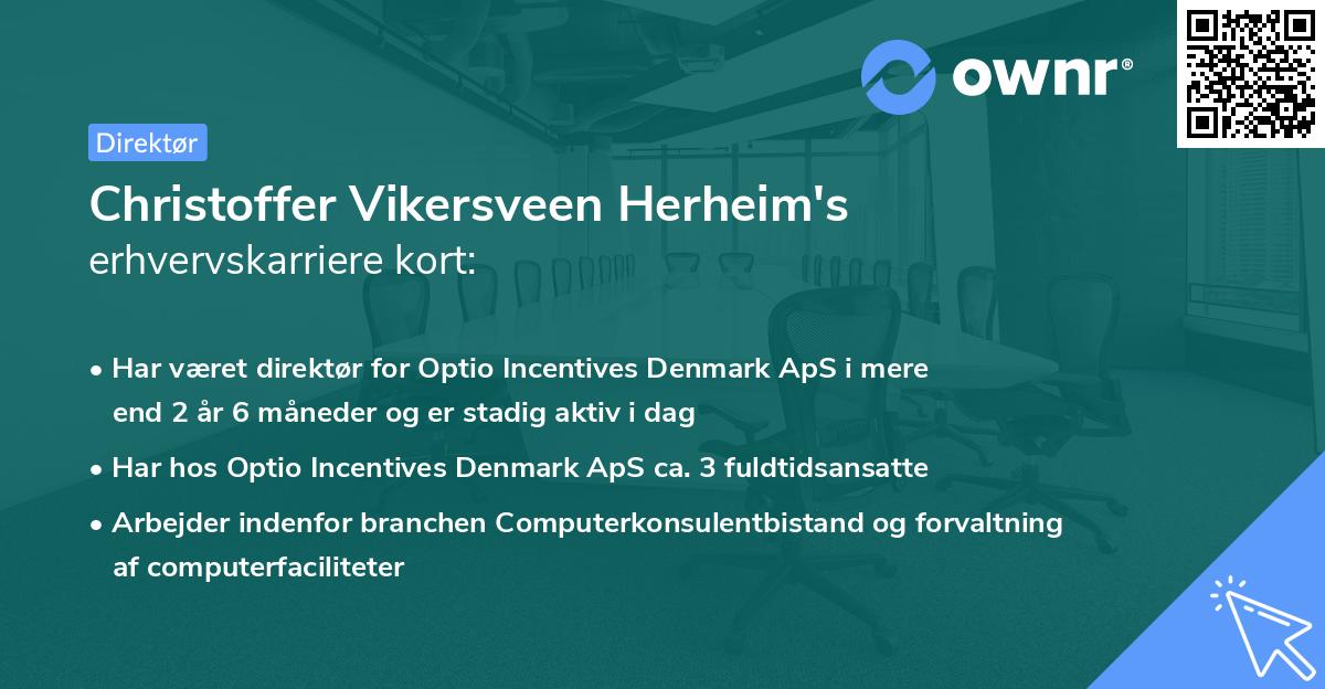 Christoffer Vikersveen Herheim's erhvervskarriere kort