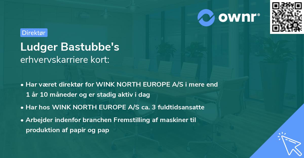 Ludger Bastubbe's erhvervskarriere kort