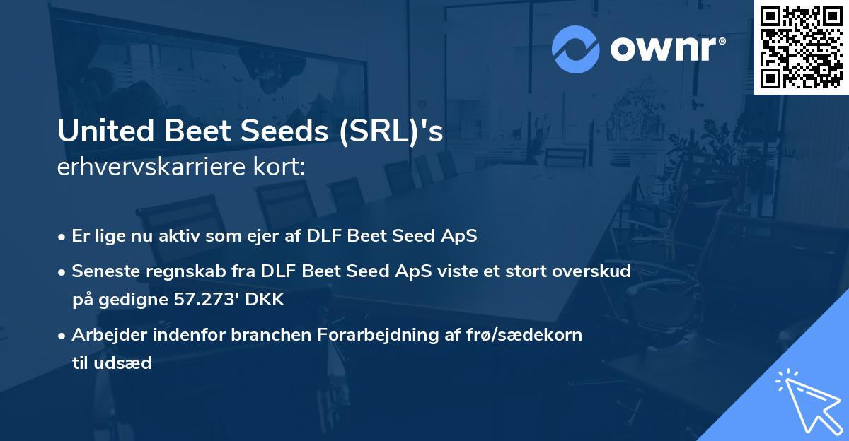 United Beet Seeds (SRL)'s erhvervskarriere kort