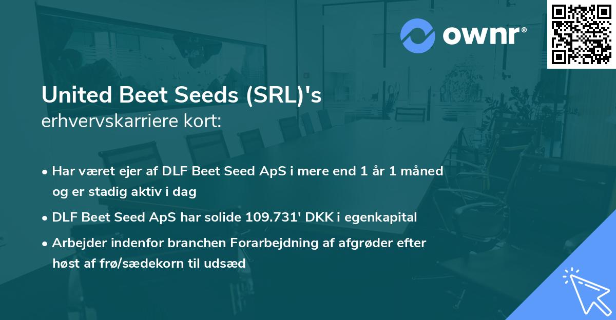 United Beet Seeds (SRL)'s erhvervskarriere kort