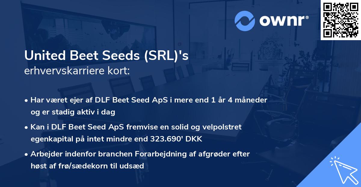 United Beet Seeds (SRL)'s erhvervskarriere kort