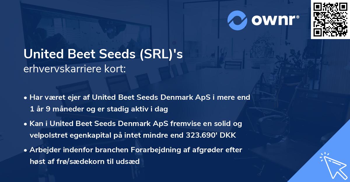 United Beet Seeds (SRL)'s erhvervskarriere kort