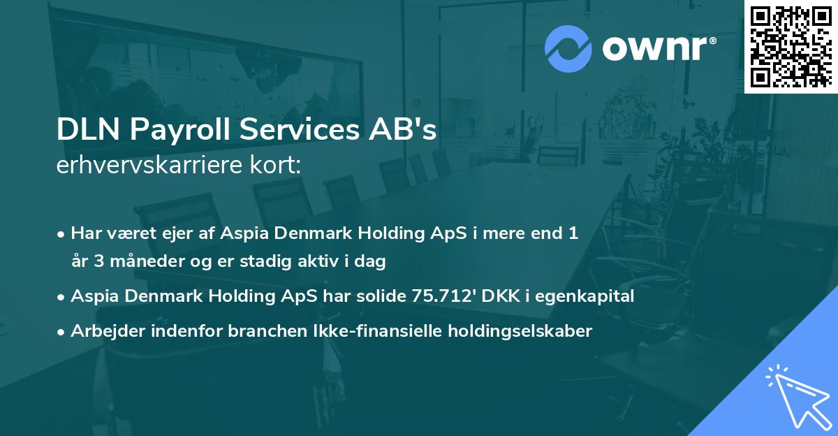 DLN Payroll Services AB's erhvervskarriere kort