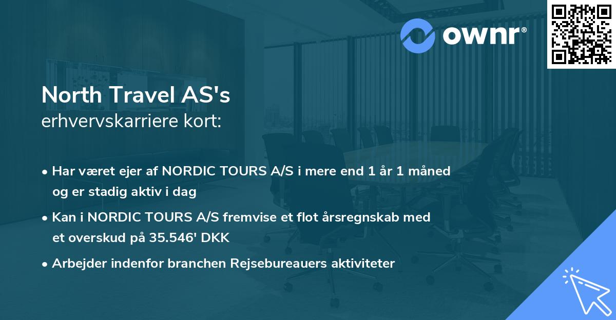 North Travel AS's erhvervskarriere kort