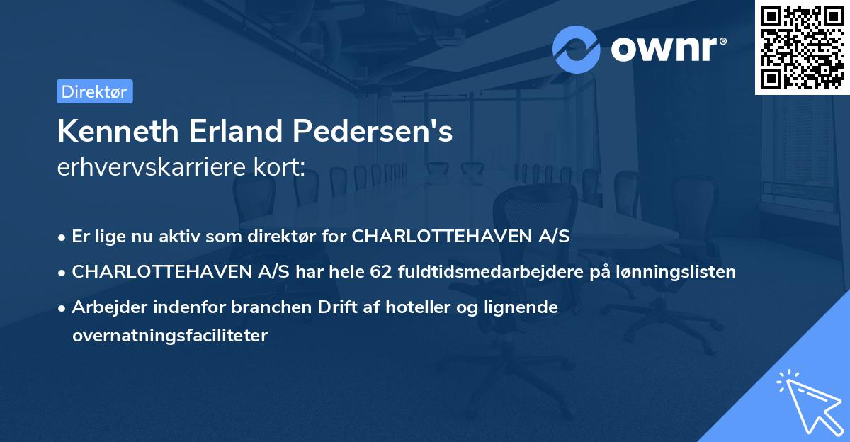 Kenneth Erland Pedersen's erhvervskarriere kort