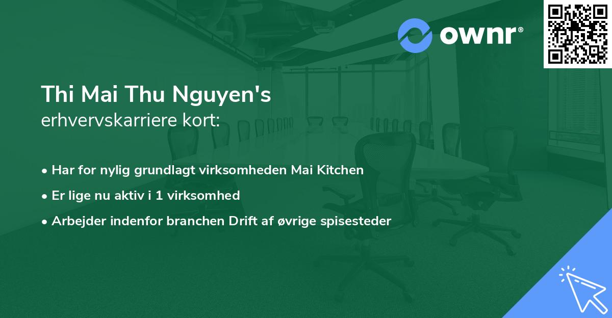Thi Mai Thu Nguyen's erhvervskarriere kort