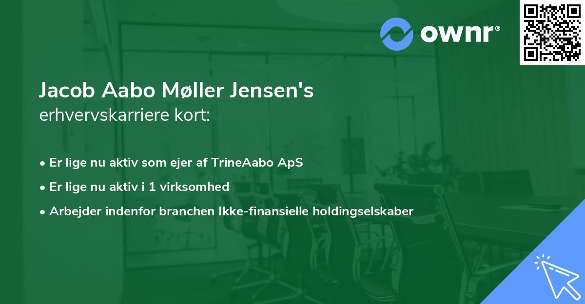 Jacob Aabo Møller Jensen's erhvervskarriere kort