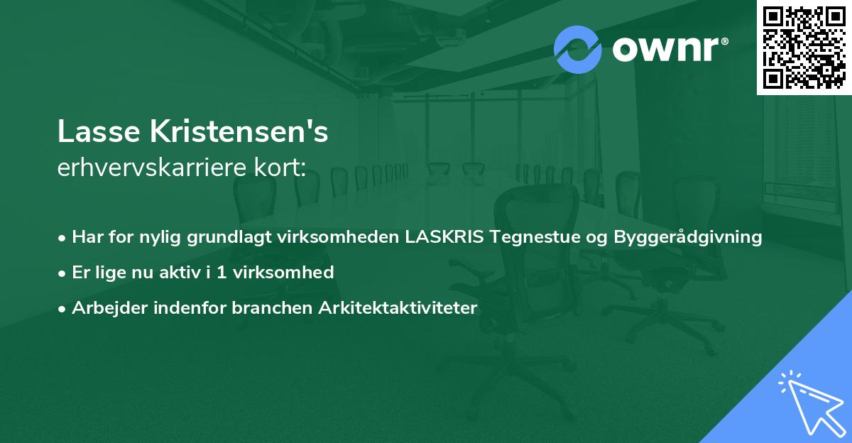 Lasse Kristensen's erhvervskarriere kort