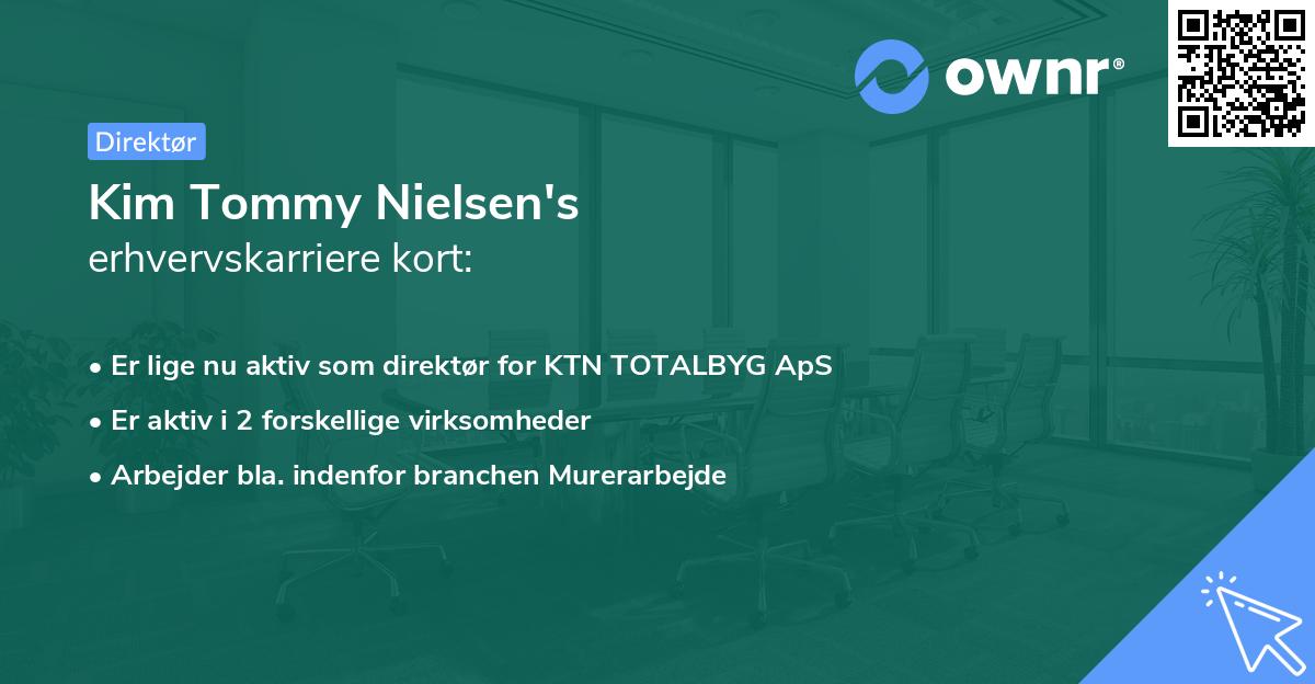 Kim Tommy Nielsen's erhvervskarriere kort