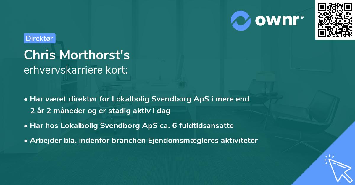 Chris Morthorst's erhvervskarriere kort