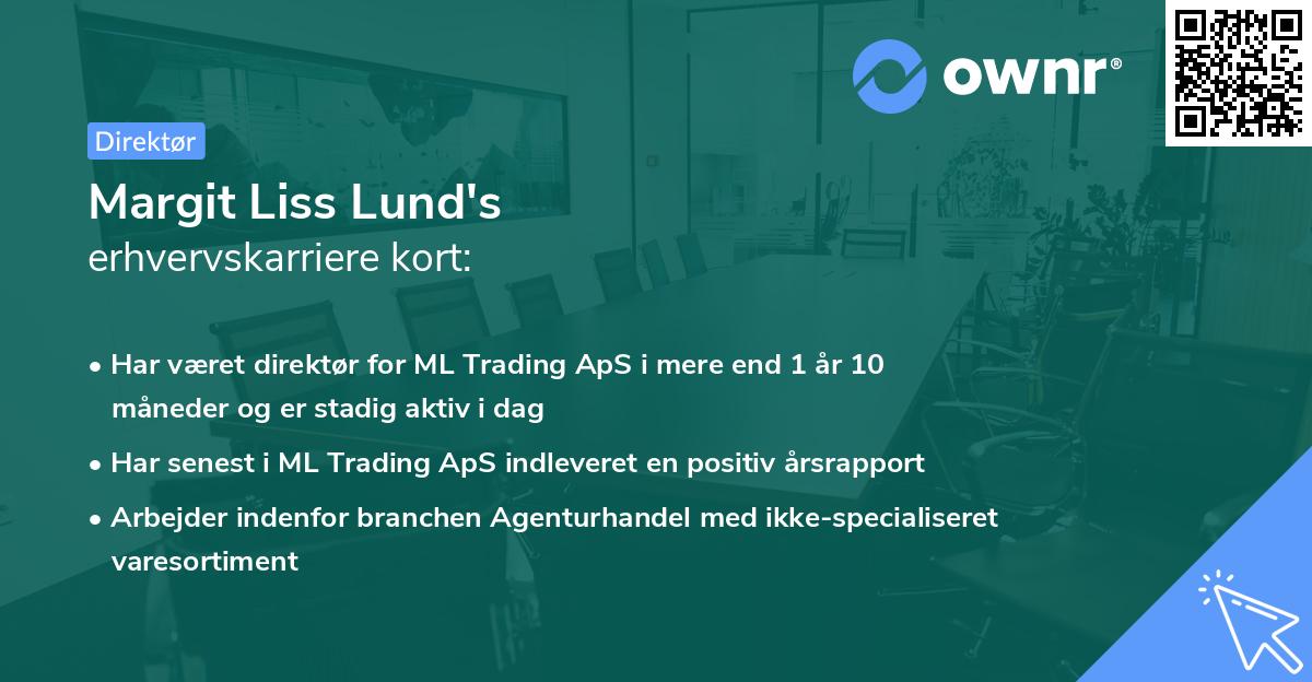 Margit Liss Lund's erhvervskarriere kort