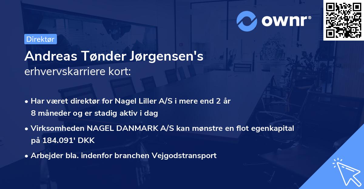 Andreas Tønder Jørgensen's erhvervskarriere kort