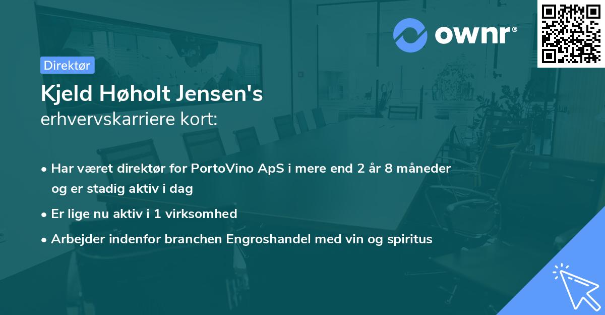 Kjeld Høholt Jensen's erhvervskarriere kort