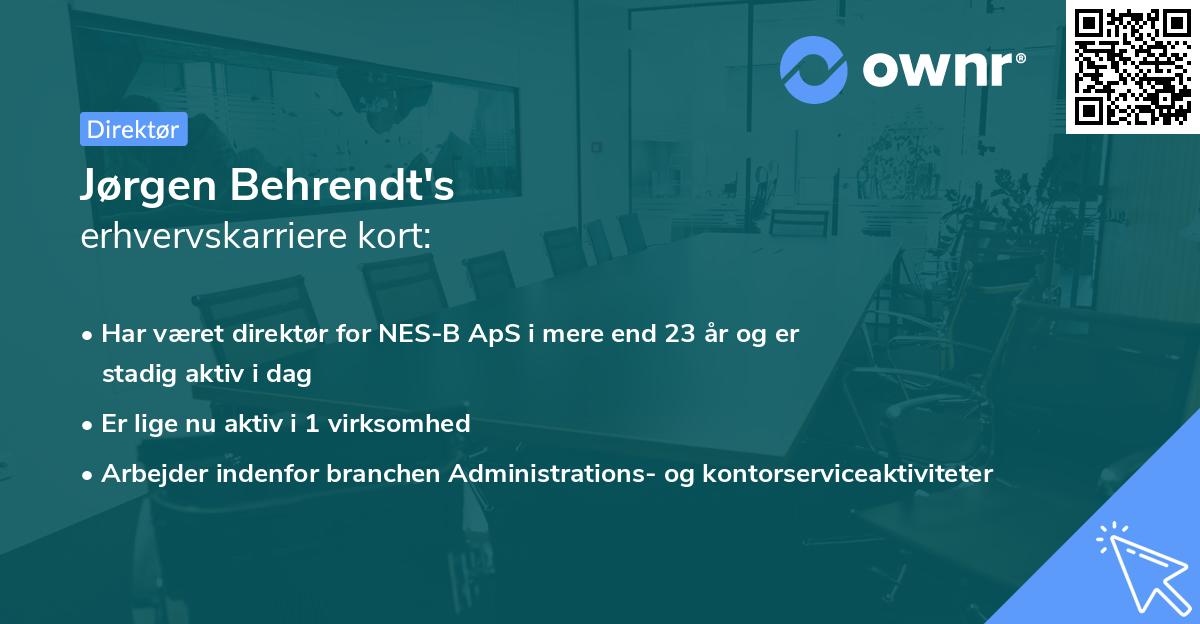 Jørgen Behrendt's erhvervskarriere kort