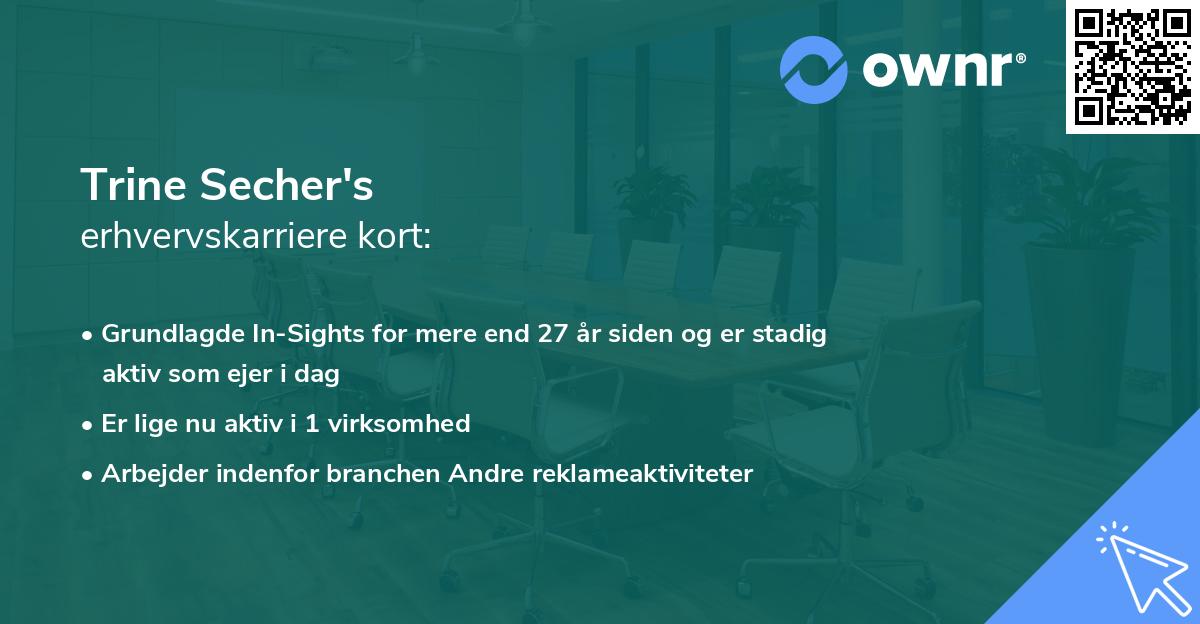Trine Secher's erhvervskarriere kort