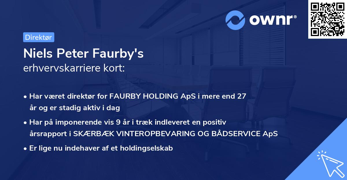 Niels Peter Faurby's erhvervskarriere kort