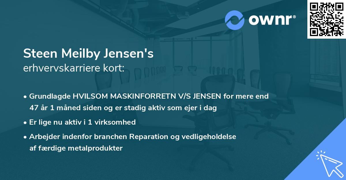 Steen Meilby Jensen's erhvervskarriere kort