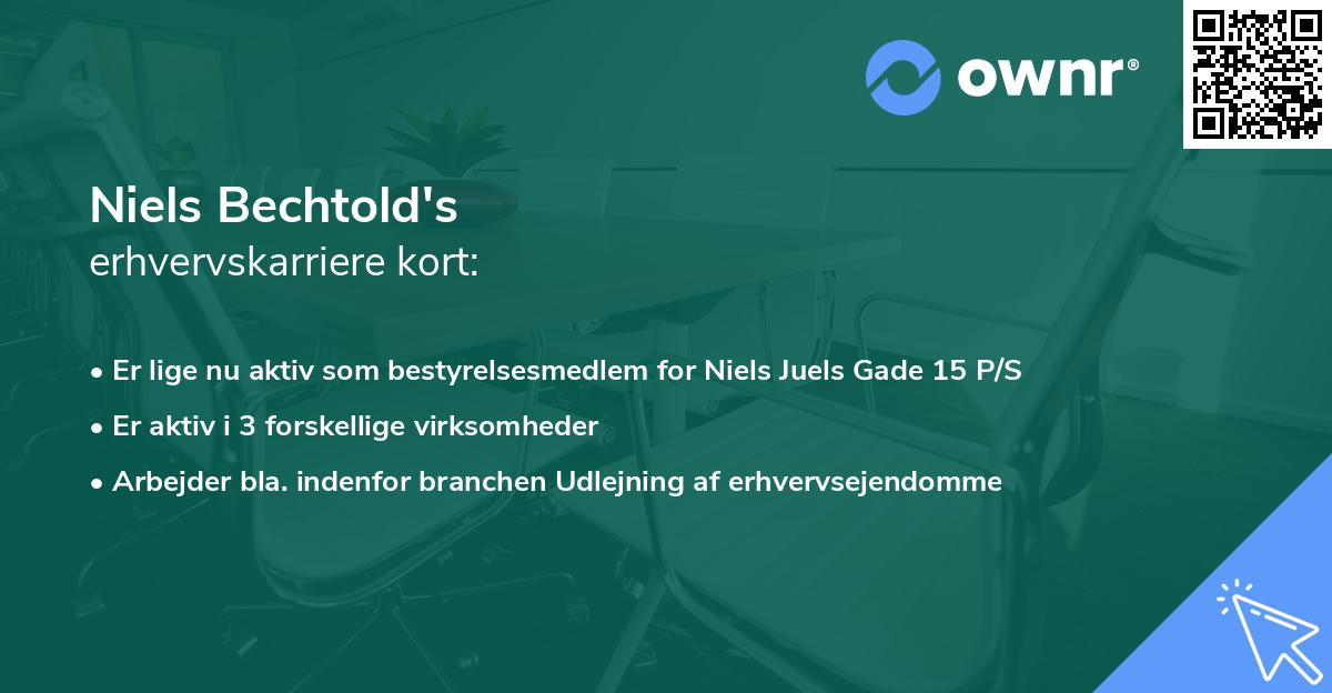 Niels Bechtold's erhvervskarriere kort