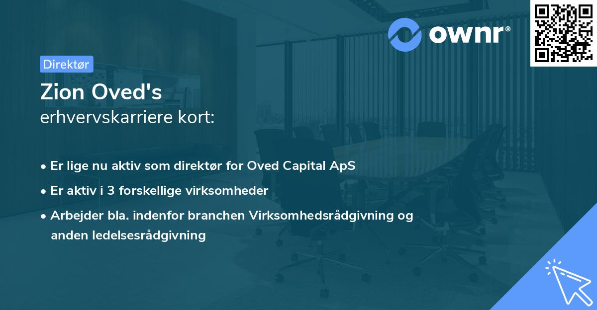 Zion Oved's erhvervskarriere kort