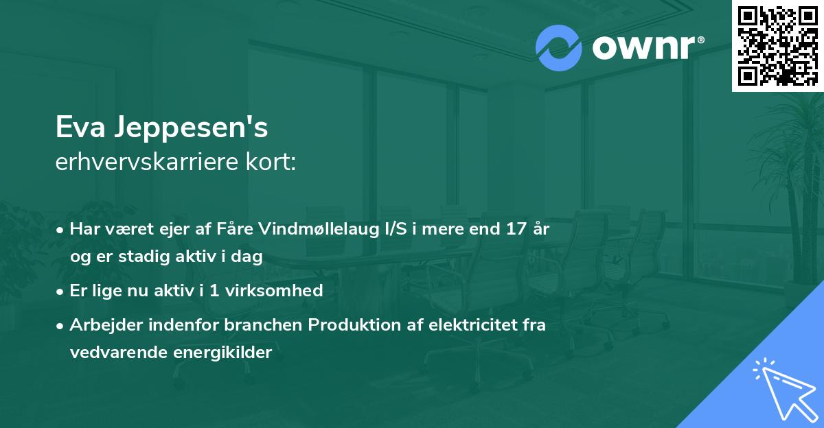 Eva Jeppesen's erhvervskarriere kort