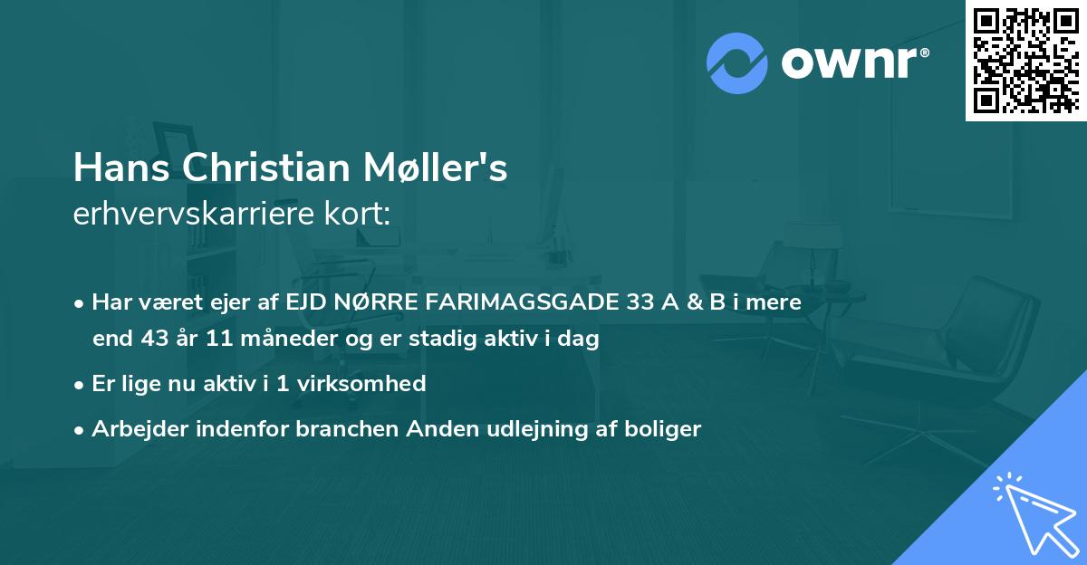 Hans Christian Møller's erhvervskarriere kort