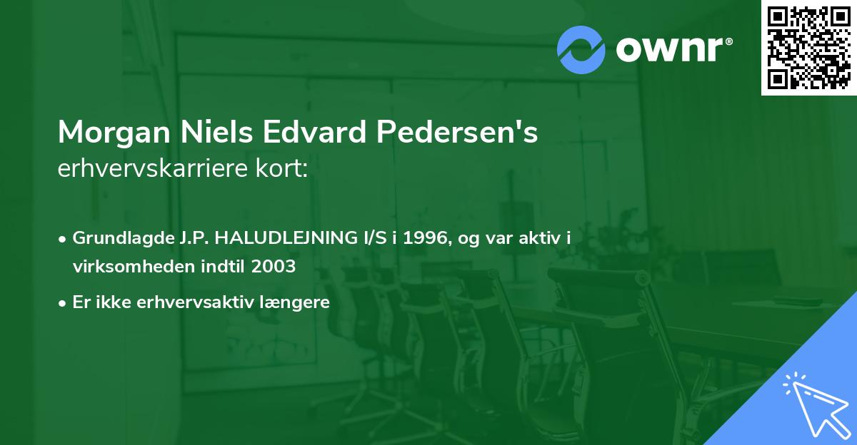 Morgan Niels Edvard Pedersen's erhvervskarriere kort