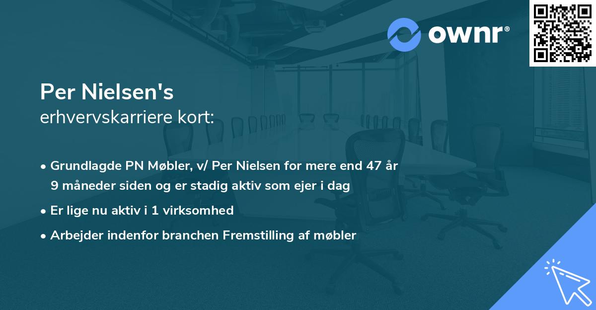 Per Nielsen's erhvervskarriere kort