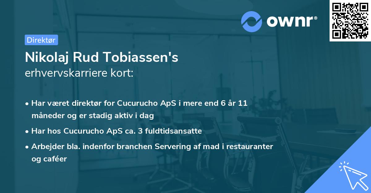 Nikolaj Rud Tobiassen's erhvervskarriere kort