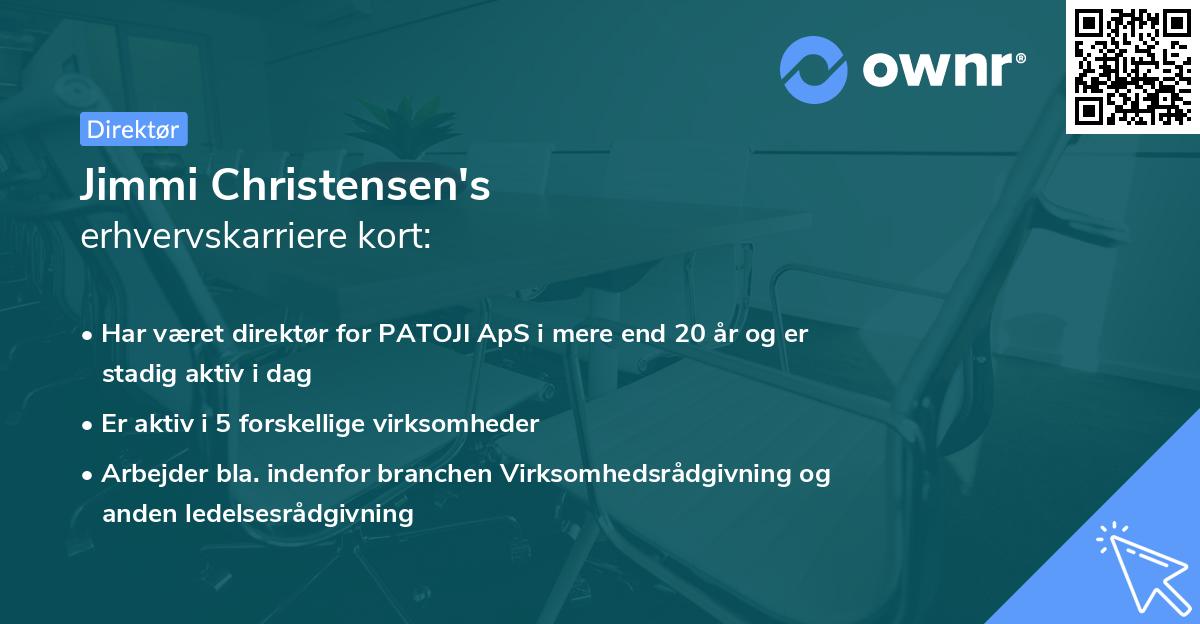 Jimmi Christensen's erhvervskarriere kort