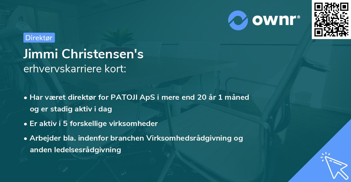 Jimmi Christensen's erhvervskarriere kort