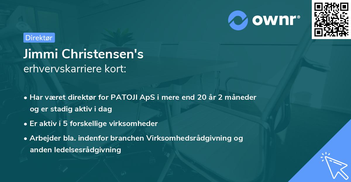 Jimmi Christensen's erhvervskarriere kort