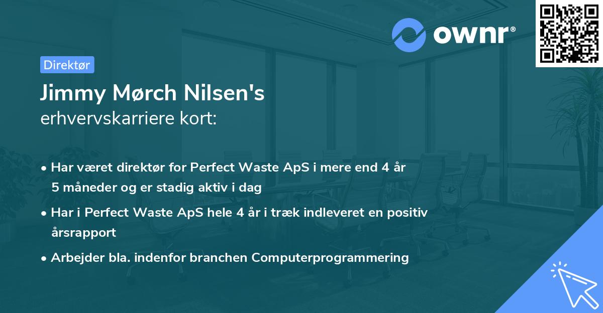 Jimmy Mørch Nilsen's erhvervskarriere kort
