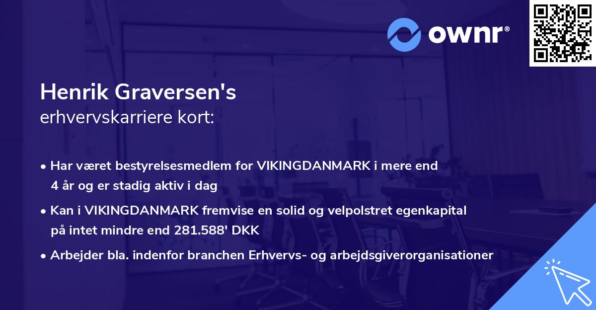 Henrik Graversen's erhvervskarriere kort