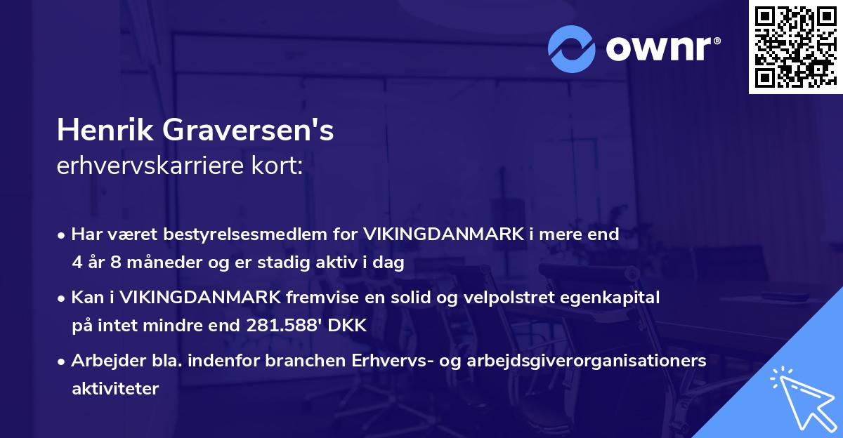 Henrik Graversen's erhvervskarriere kort