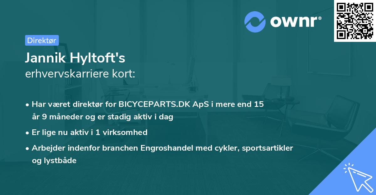 Jannik Hyltoft's erhvervskarriere kort