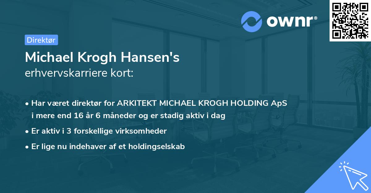 Michael Krogh Hansen's erhvervskarriere kort