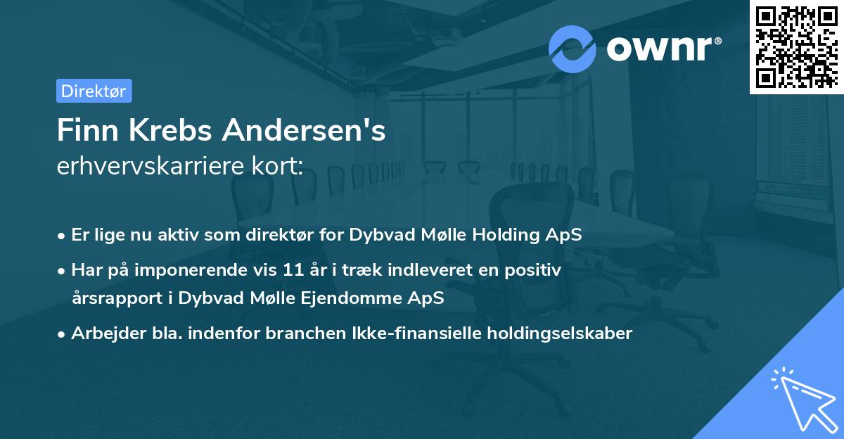 Finn Krebs Andersen's erhvervskarriere kort