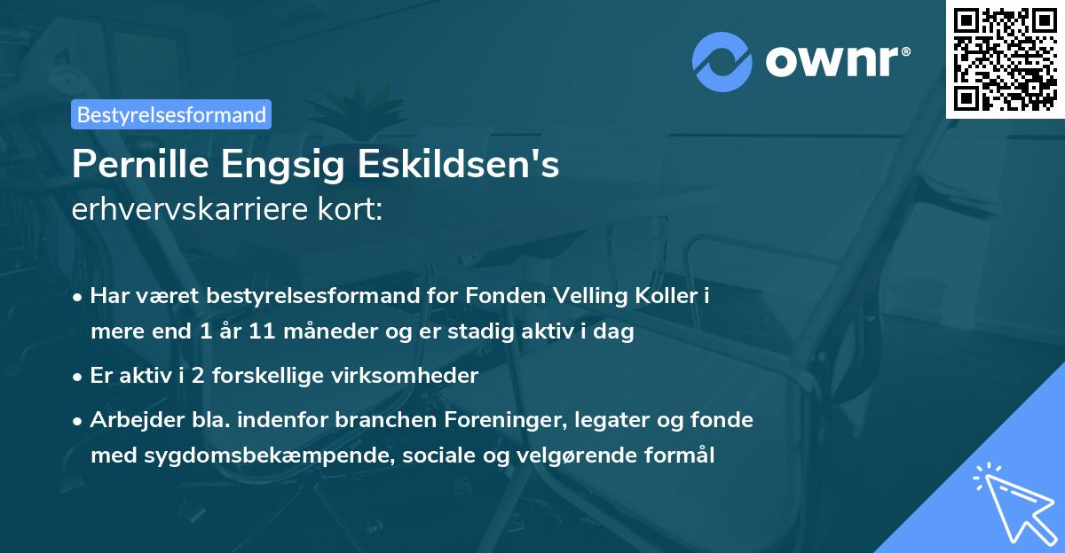 Pernille Engsig Eskildsen's erhvervskarriere kort