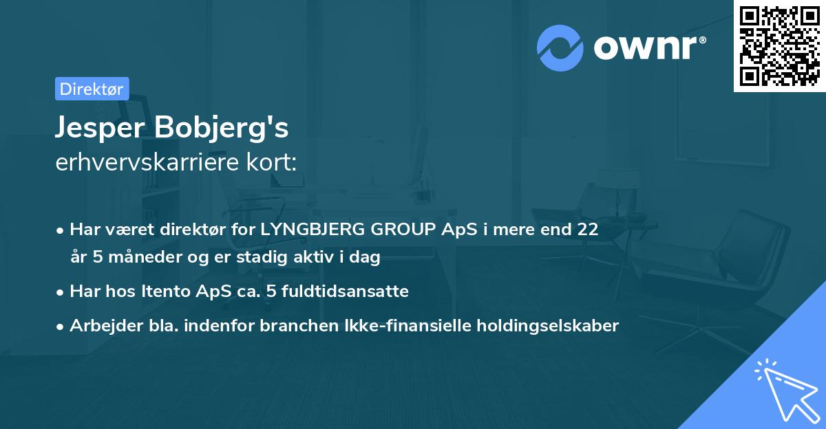 Jesper Bobjerg's erhvervskarriere kort