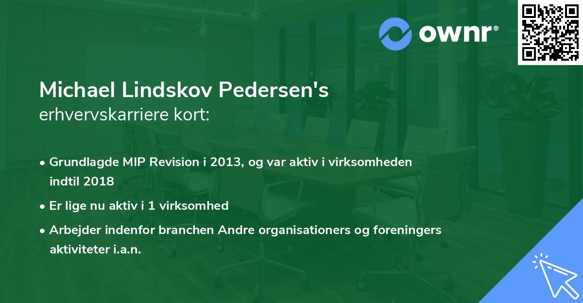 Michael Lindskov Pedersen's erhvervskarriere kort
