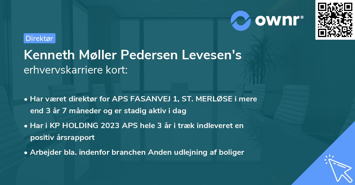 Kenneth Møller Pedersen Levesen's erhvervskarriere kort