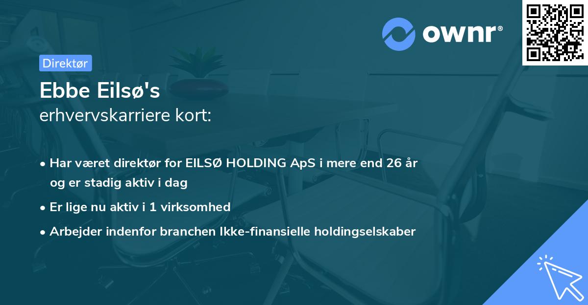 Ebbe Eilsø's erhvervskarriere kort