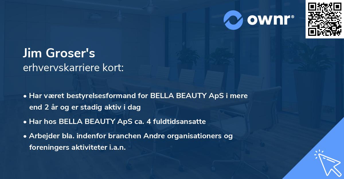 Jim Groser's erhvervskarriere kort