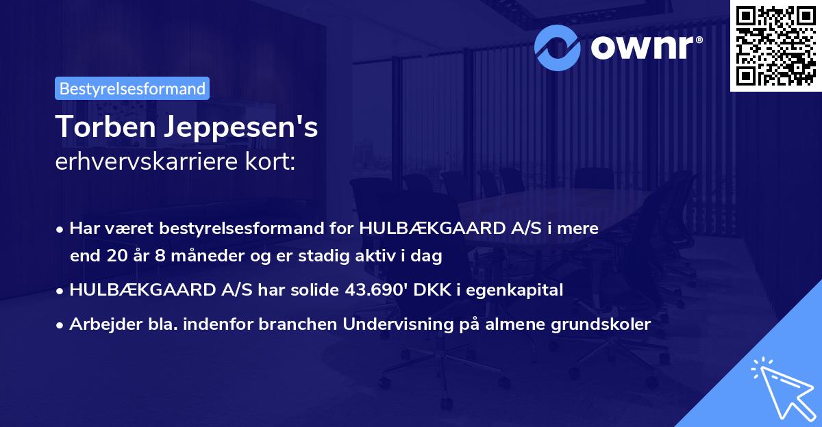 Torben Jeppesen's erhvervskarriere kort