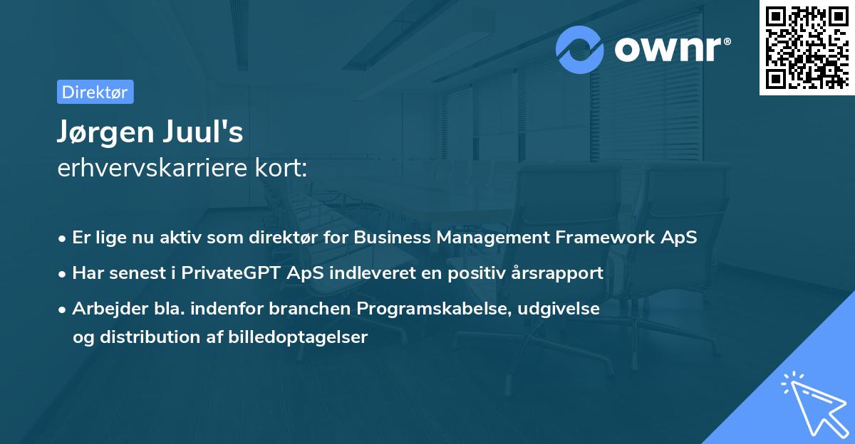 Jørgen Juul's erhvervskarriere kort