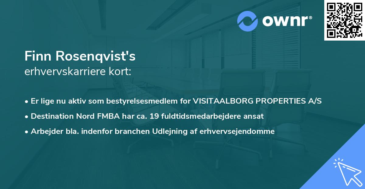 Finn Rosenqvist's erhvervskarriere kort