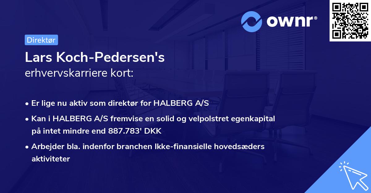 Lars Koch-Pedersen's erhvervskarriere kort